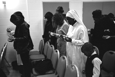 Women at prayer, after the relationships seminar